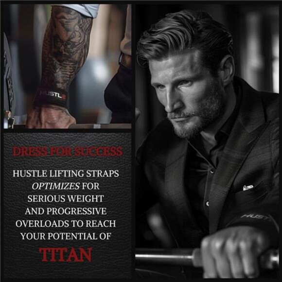 Lifting Straps Gym Wrist Wraps - 24" Strong Cotton Weightlifting Wrist Straps - Picture 4 of 7